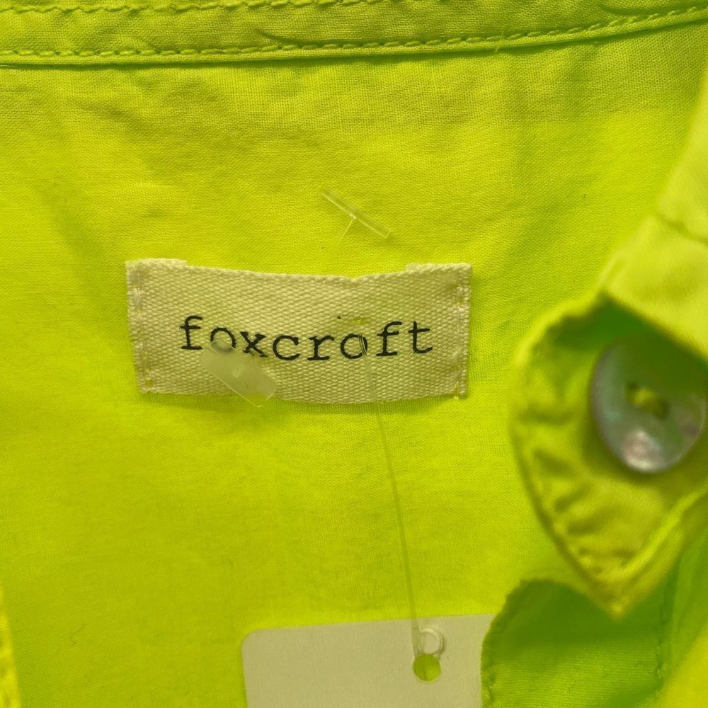 Foxcroft New Ladies S Green Neon Button Up Shirt